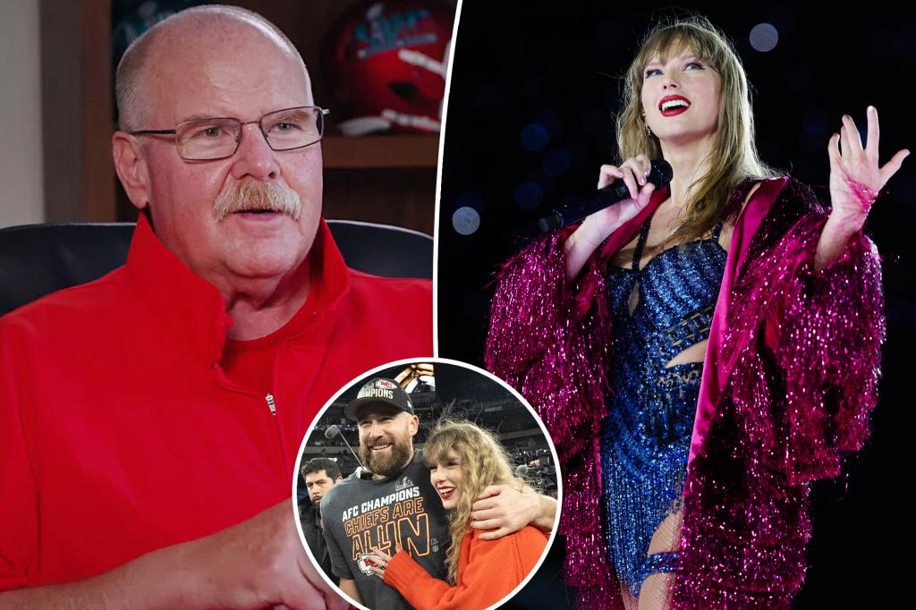 Travis Kelce ‘có thể xử lý’ sự nổi tiếng của Taylor Swift: huấn luyện viên Andy Reid