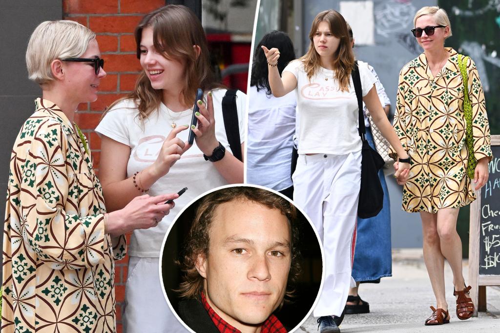 Con gái của Heath Ledger, Matilda, 18 tuổi, được phát hiện đi chơi cùng mẹ Michelle Williams ở NYC