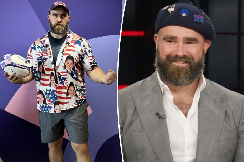 Jason Kelce ra mắt ESPN với chiếc mũ nồi sau Thế vận hội Paris 2024