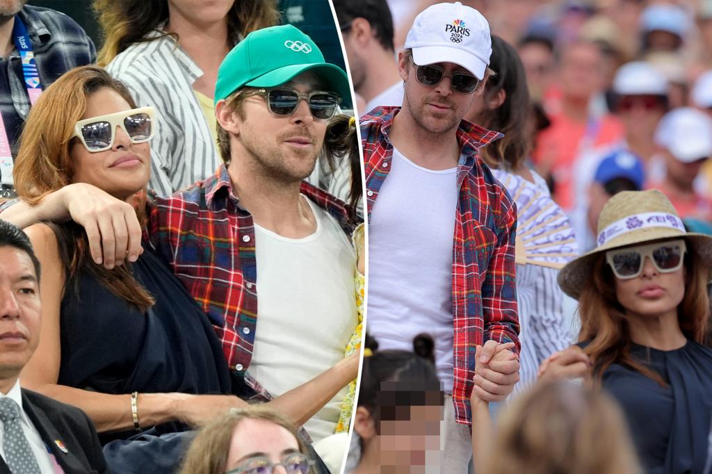 Ryan Gosling và người bạn đời lâu năm Eva Mendes tận hưởng đêm hẹn hò hiếm hoi tại Thế vận hội Paris