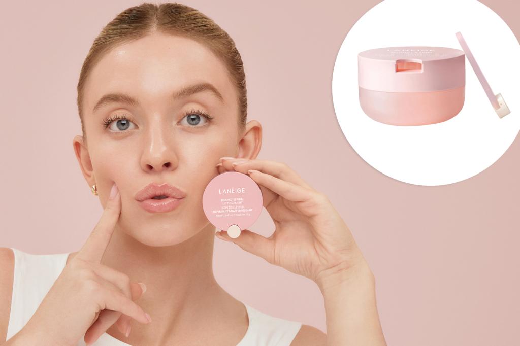 Mặt nạ dưỡng môi Bouncy and Firm Plumping Lip Treatment mới của Laneige đã được Sydney Sweeney chấp thuận