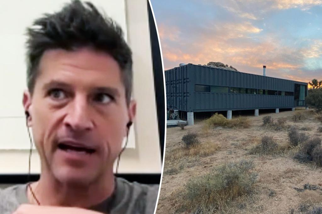 Simon Rex sống tách biệt khỏi lưới điện trong một ‘container vận chuyển’ ở Joshua Tree