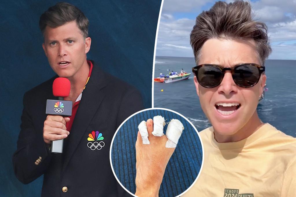 Colin Jost từ bỏ công việc tại Olympic sau chấn thương ở Tahiti