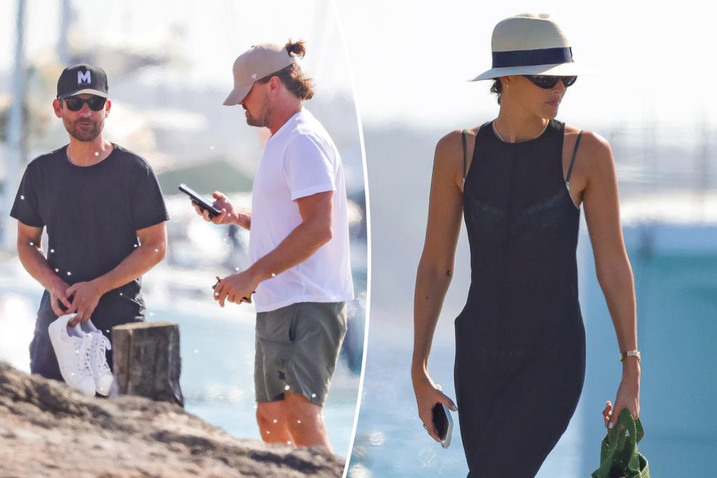 Leonardo DiCaprio, bạn gái Vittoria Ceretti đi nghỉ ở Ibiza cùng Tobey Maguire