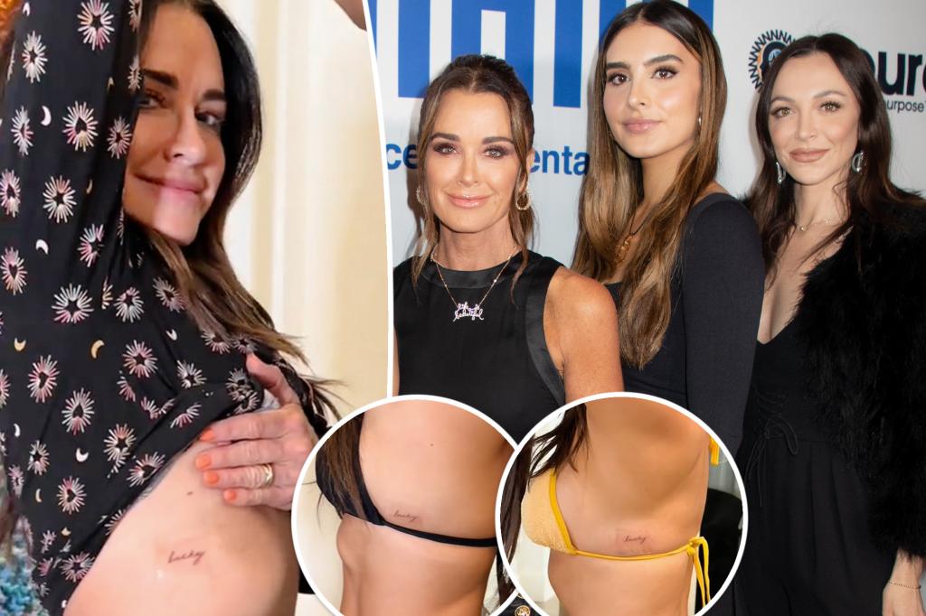 Kyle Richards xăm hình giống nhau với hai cô con gái Farrah và Sophia