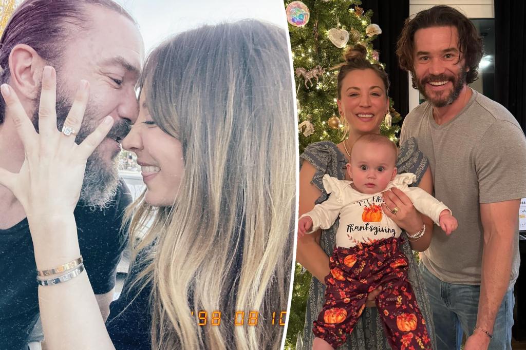 Kaley Cuoco đính hôn với Tom Pelphrey sau 2 năm hẹn hò