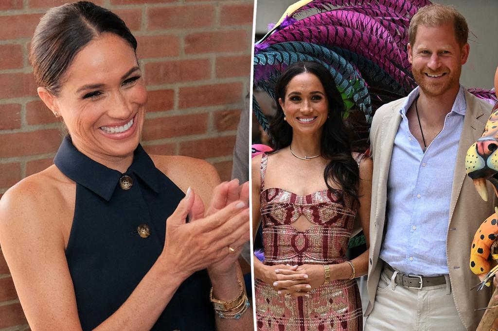 Hoàng tử Harry và Meghan Markle nói tiếng Tây Ban Nha trong chuyến thăm Colombia