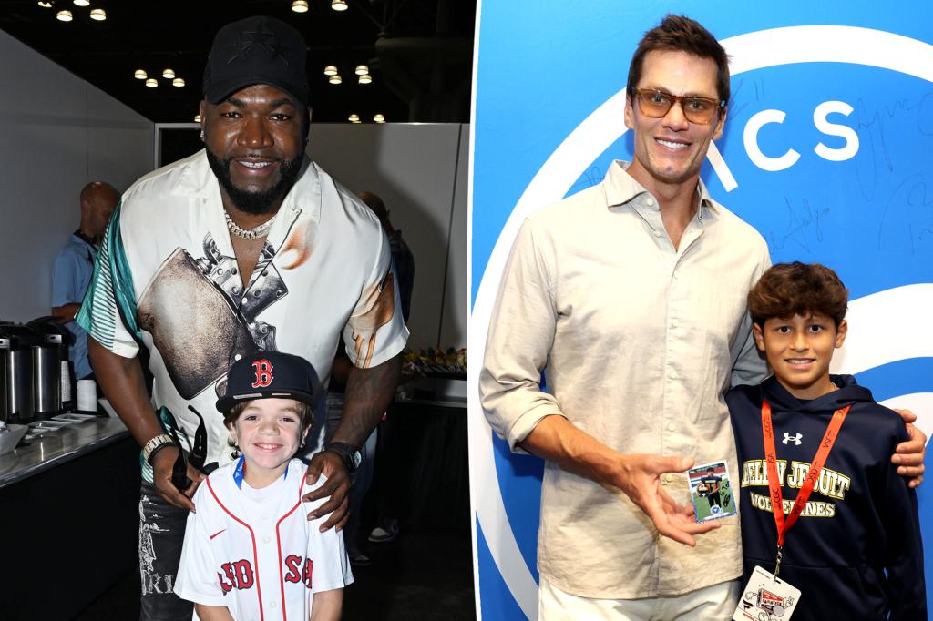 Tom Brady, David Ortiz thực hiện ước mơ Make-A-Wish của người hâm mộ trẻ tuổi tại Fanatics Fest NYC