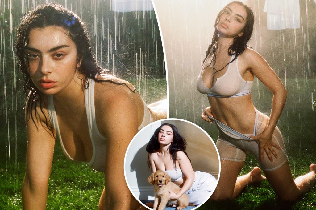 Charli XCX ướt át và hoang dã trong chiến dịch Skims mới