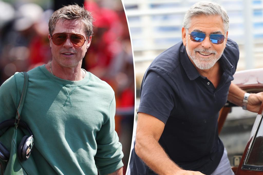 Brad Pitt đến Ý để thăm bạn thân George Clooney