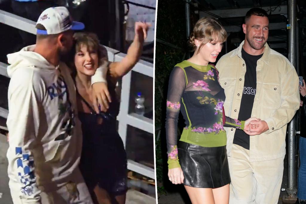 Taylor Swift và Travis Kelce chụp ảnh tại biệt thự trị giá 17 triệu đô la của cô ở Rhode Island