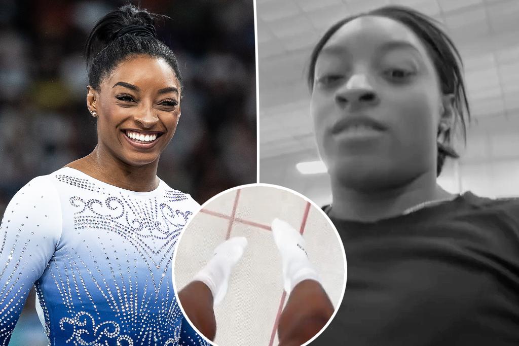 Simone Biles trở lại phòng tập sau khi tạo nên lịch sử tại Thế vận hội Paris