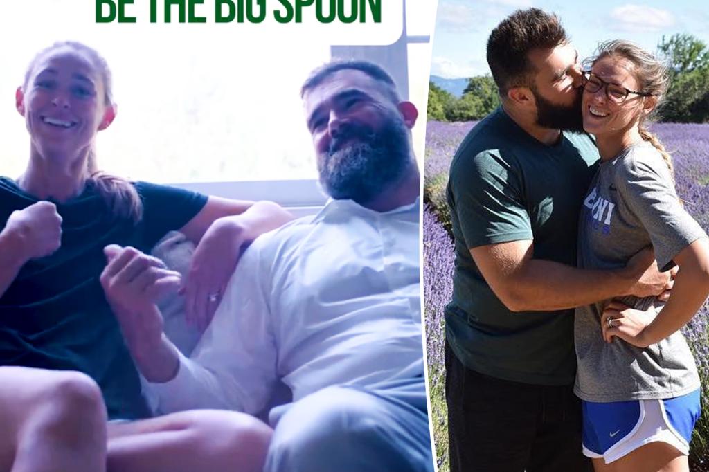 Jason Kelce bị lôi đi sau khi vợ Kylie tiết lộ cô là ‘con cưng’