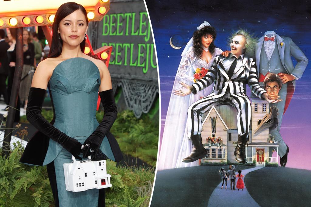 Jenna Ortega mang theo ngôi nhà ‘Beetlejuice’ như một chiếc ví trong buổi ra mắt phim ở London