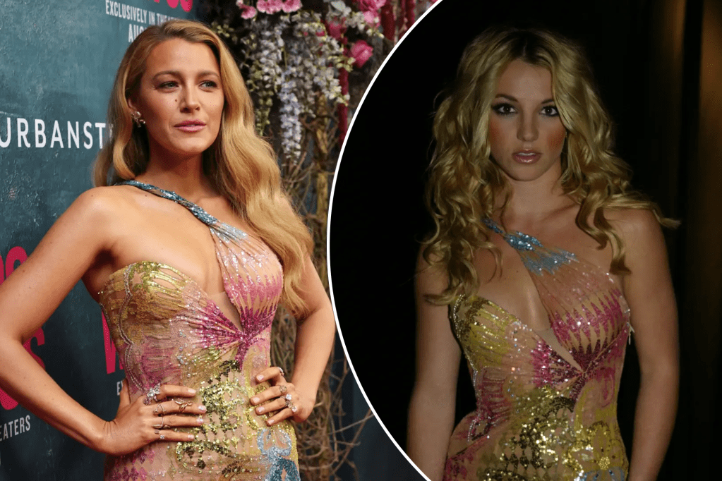 Blake Lively mặc chiếc váy nổi tiếng của Britney Spears tại buổi ra mắt ‘It Ends With Us’