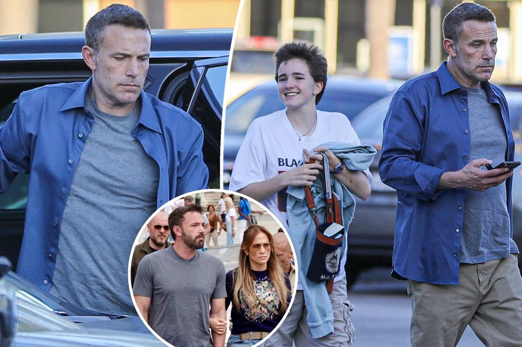 Ben Affleck buồn bã với Seraphina trong bối cảnh Jennifer Lopez ly hôn