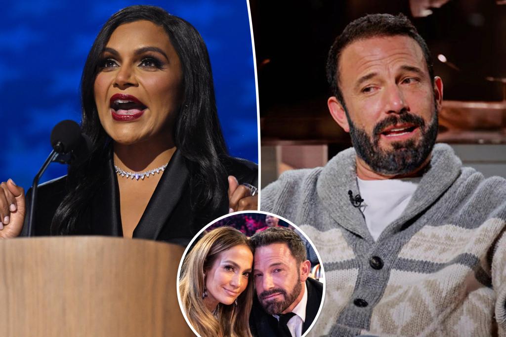 Mindy Kaling khuyên Ben Affleck ‘hãy kiên trì’ tại DNC 2024 trong bối cảnh Jennifer Lopez ly hôn