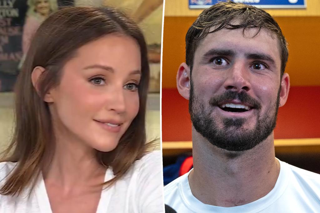 Kay Adams chế giễu tin đồn cô đang hẹn hò với tiền vệ Daniel Jones của Giants